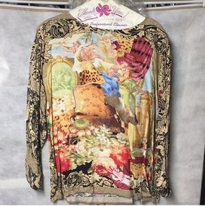 Vintage blouse, Italian Painting Vibe🥰